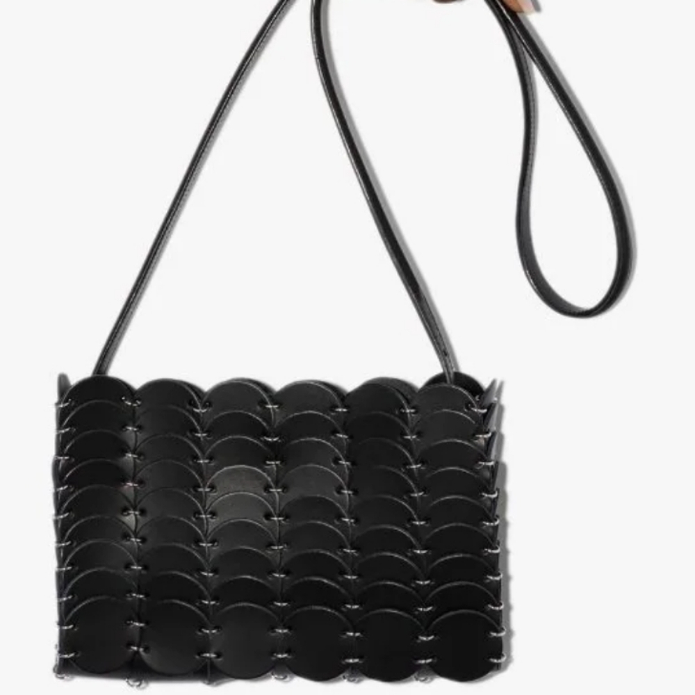 BNWT and dustbag Paco Rabanne leather disc crossbody